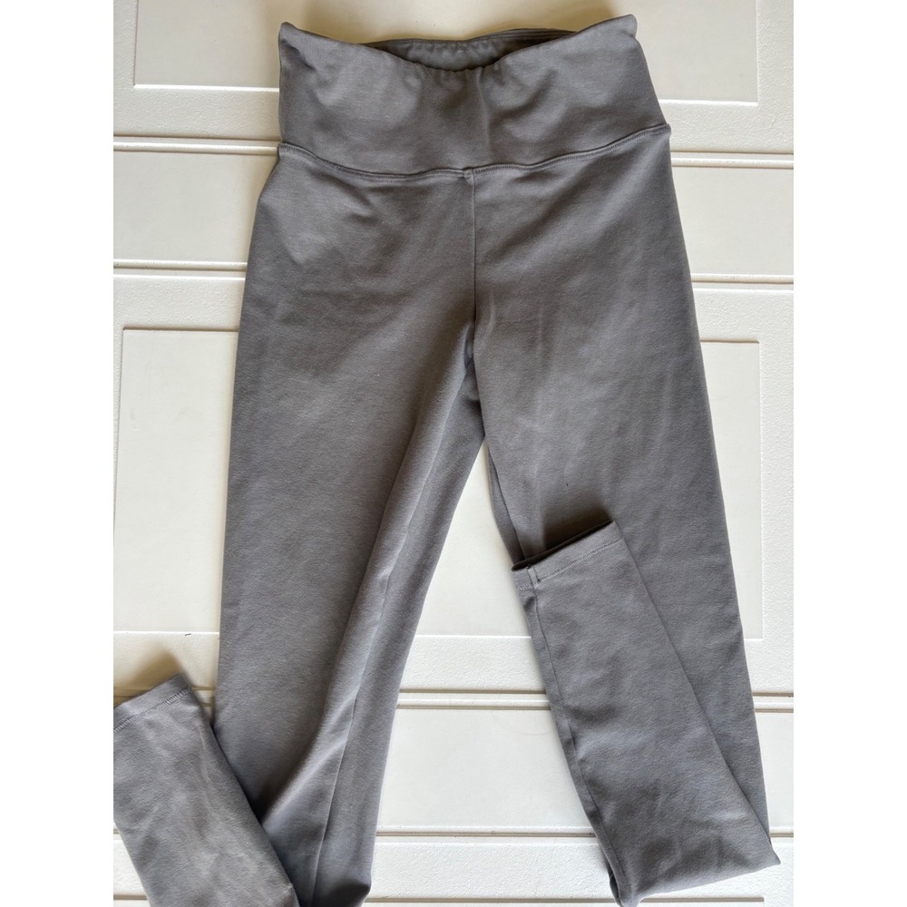 SKIMS Cotton Jersey Leggings Grayish Green High Waisted Lounge Pants Small